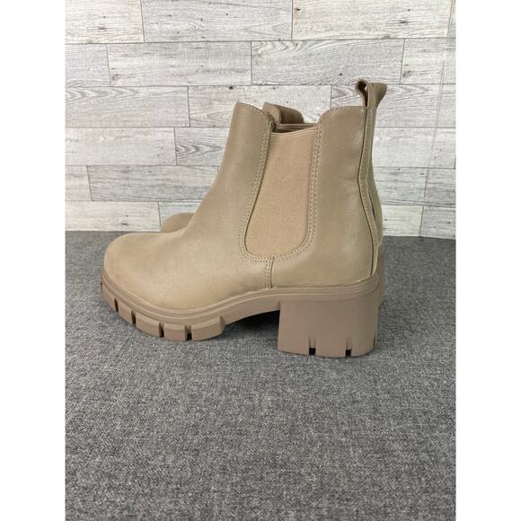 MIA Ivy Lug Sole Chelsea BOOT Women’s 9.5 Black Platform Ankle Boots - Picture 3 of 6